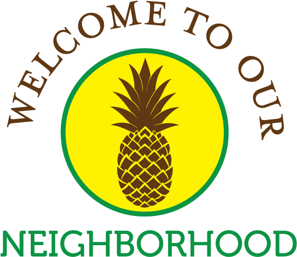Welcome To Our Neighborhood (650x559), Png Download