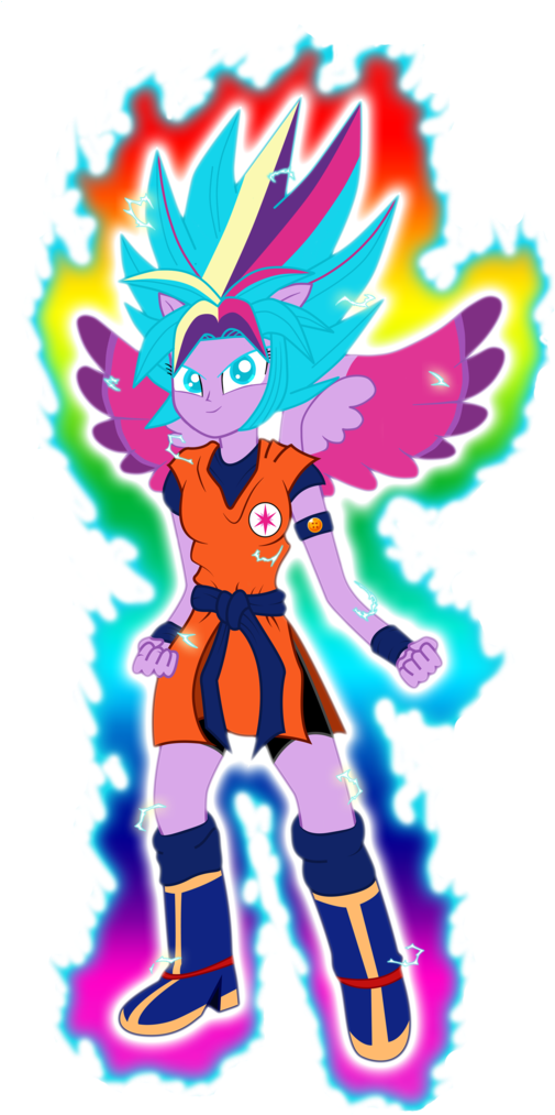 Gonzalossj3, Crossover, Dragon Ball Z, Equestria Girls, - Illustration (521x1024), Png Download