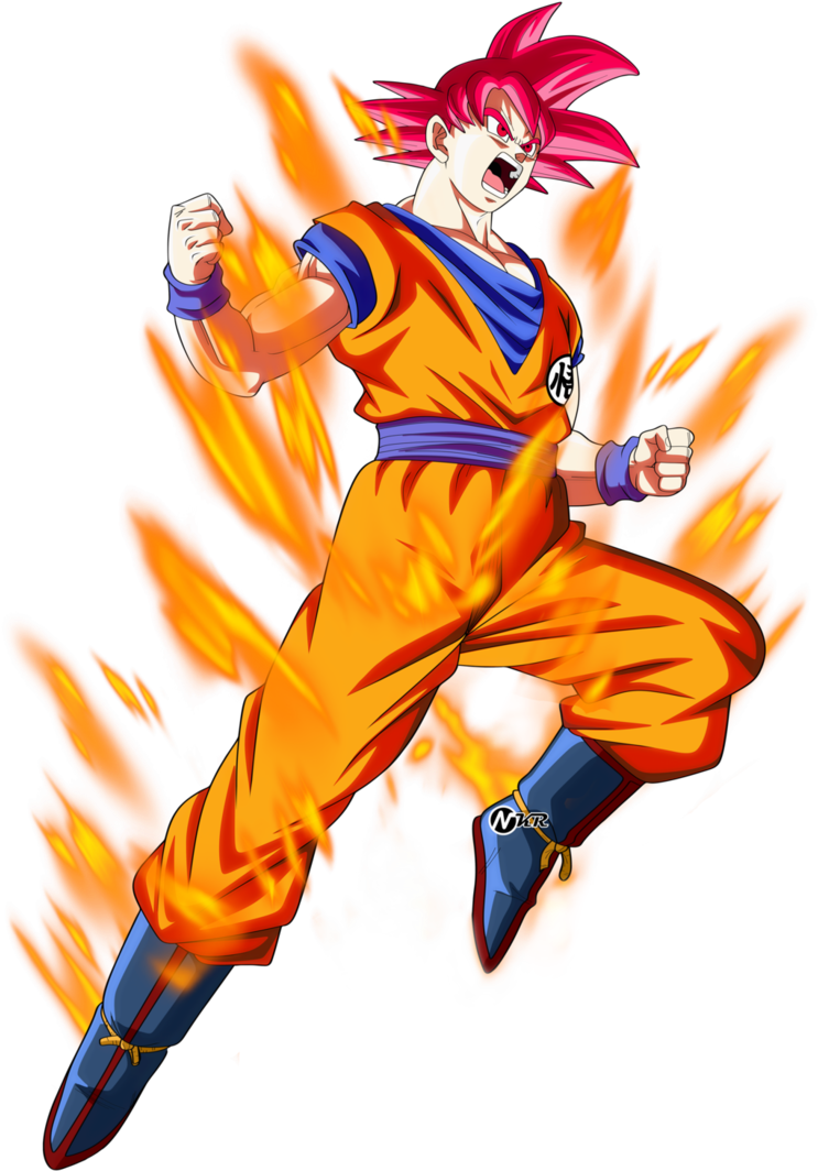 Super Saiyan God By Naironkr-dbsycsy - Super Saiyan God Goku Render (746x1070), Png Download