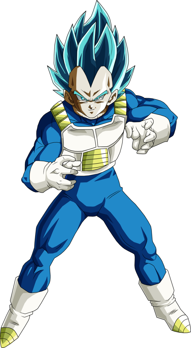 Vegeta Super Saiyan Blue By Brusselthesaiyan - Vegeta Super Saiyan Blue 2 Png (661x1207), Png Download