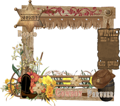 Photo Gallery Of - Western Photo Frame Png (400x354), Png Download