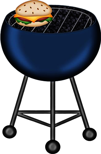 Cartoon Barbeque (326x499), Png Download