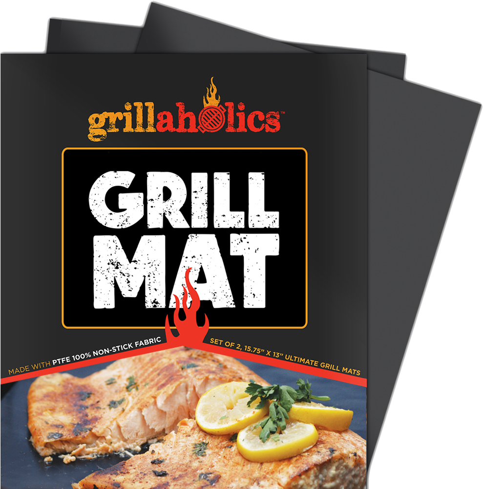 Grillaholics Grill Mat - Non Stick Bbq Grill Mat Set (1000x1000), Png Download