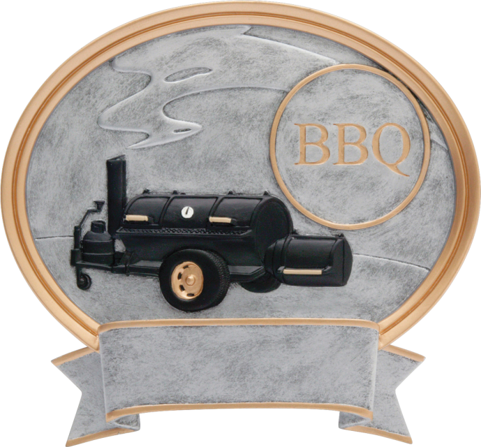 Bbq Grill Resin Award (689x640), Png Download