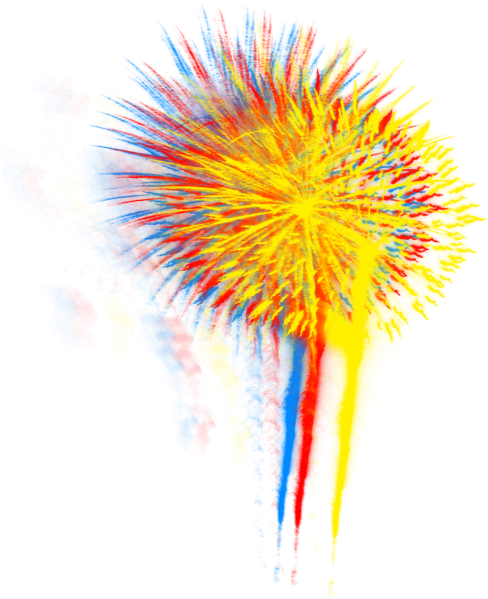 Real Fireworks Png Transparent Vector - Fireworks (640x640), Png Download