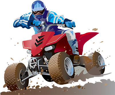 Atv Rodeo - All-terrain Vehicle (400x347), Png Download