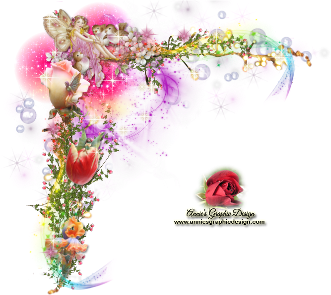 Pretty Fairy Corner Graphic For Designers/bloggers - Design (700x600), Png Download