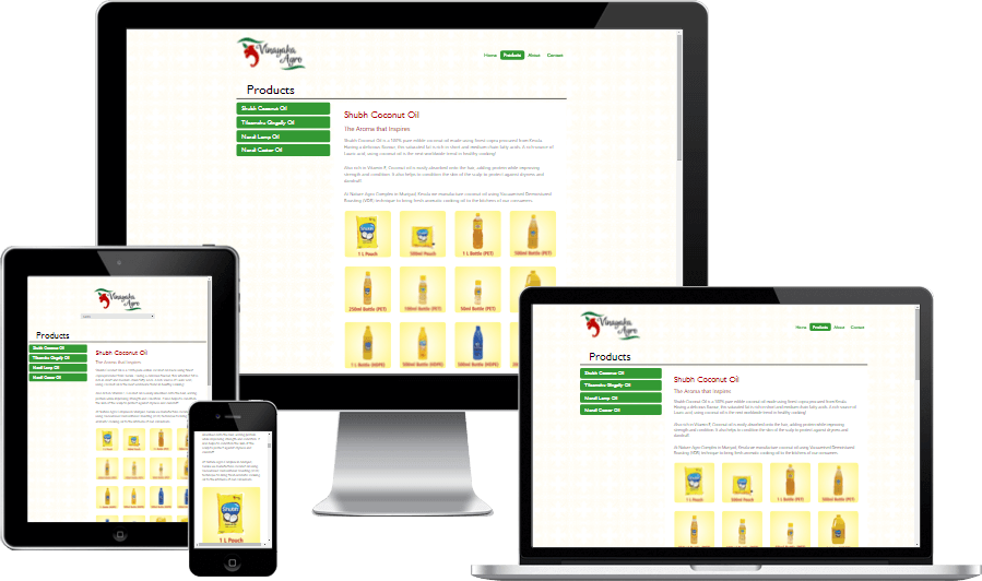 Simplistic Responsive Website Design For Vinayaka Agro - Responsive Blogger Template 2016 (899x532), Png Download