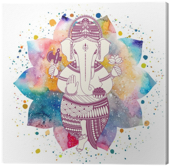 Ganesha, Or Ganapati, Indian Deity In The Hindu - Ganesh Watercolour (400x400), Png Download