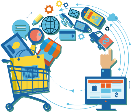 Exciting Prospects For The World Of Ecommerce & The - E Commerce Development Png (510x450), Png Download