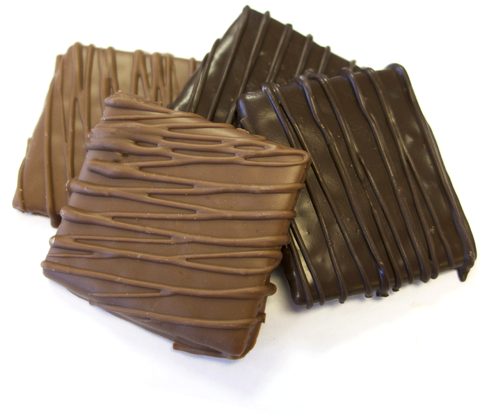 Gourmet Chocolate Covered Graham Crackers For Fresh - Chocolate (500x500), Png Download