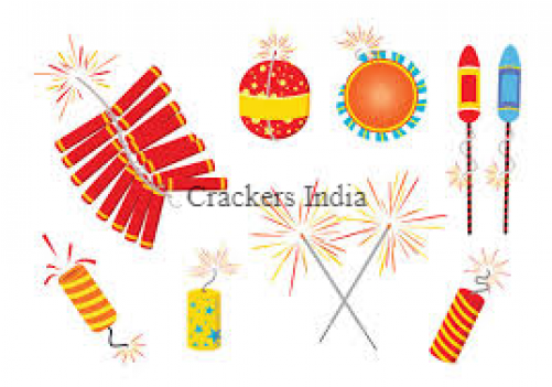Cracker Clipart Lar - Diwali Sparklers Vector Png (500x500), Png Download