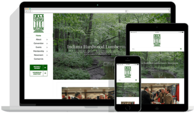 Indiana Hardwood Lumbermen's Association - Indiana (600x413), Png Download