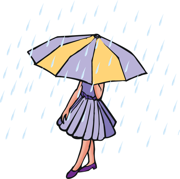 Rainy Day Clipart (605x600), Png Download