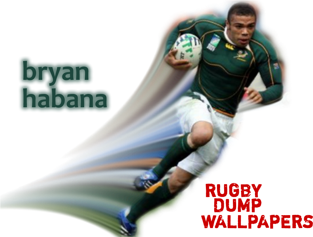 Rugby Wallpapers For Desktop - Bryan Habana (1024x768), Png Download