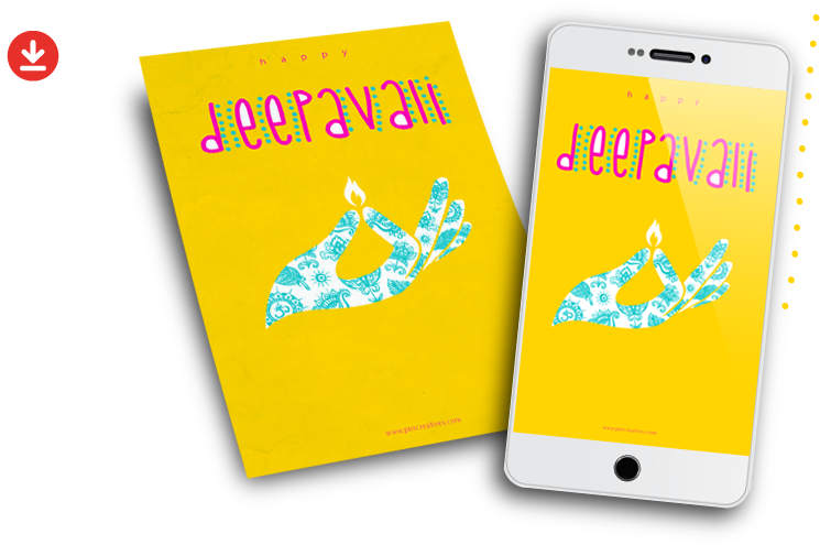 Free Deepavali Greeting Card Design - Diwali (1246x552), Png Download