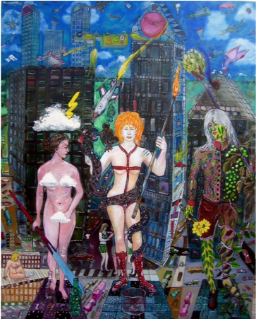 "three Gods"-sh6 - Figurine (450x450), Png Download