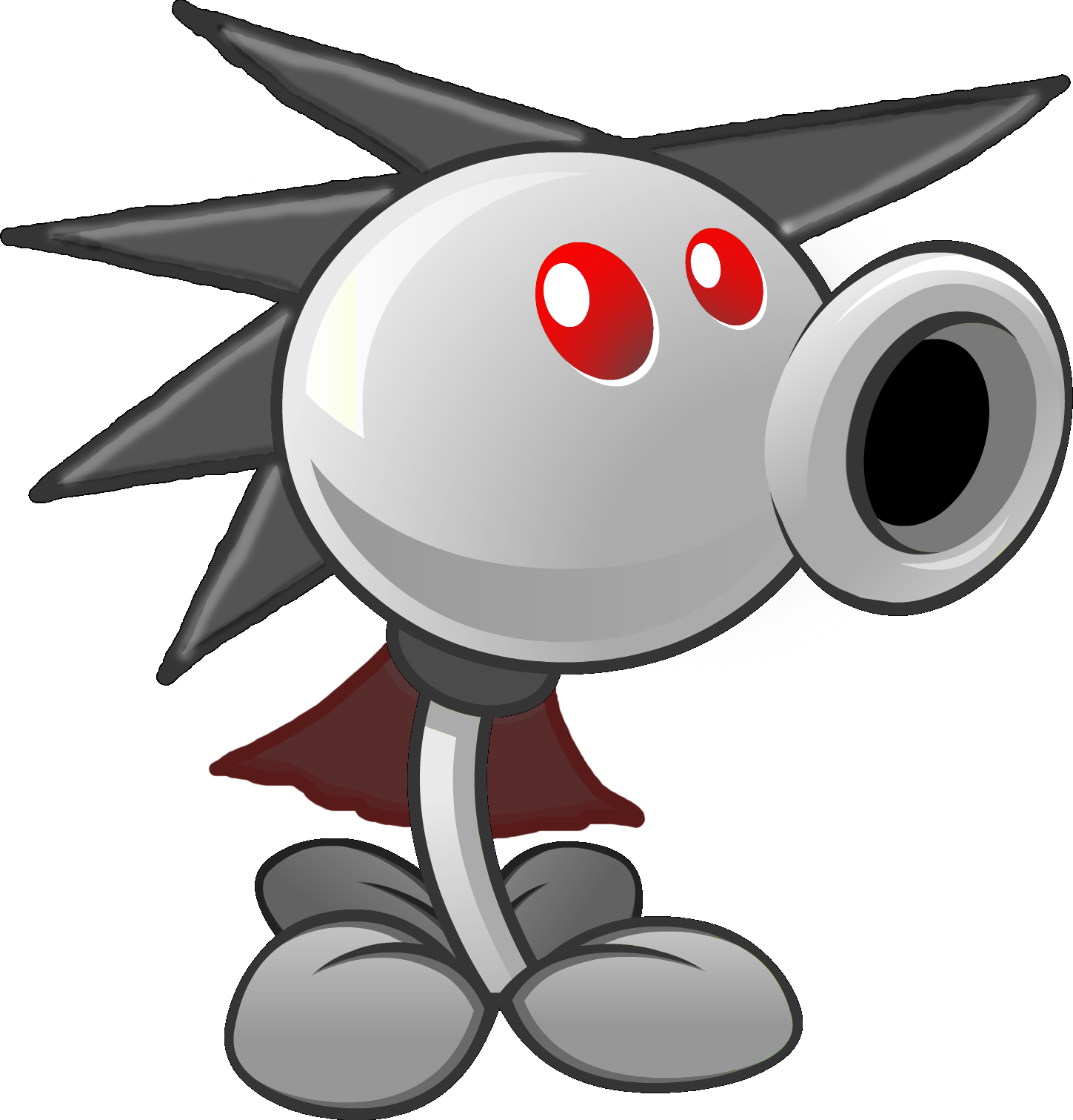 Doom Pea Hd - Plants Vs Zombies Png (1449x1511), Png Download