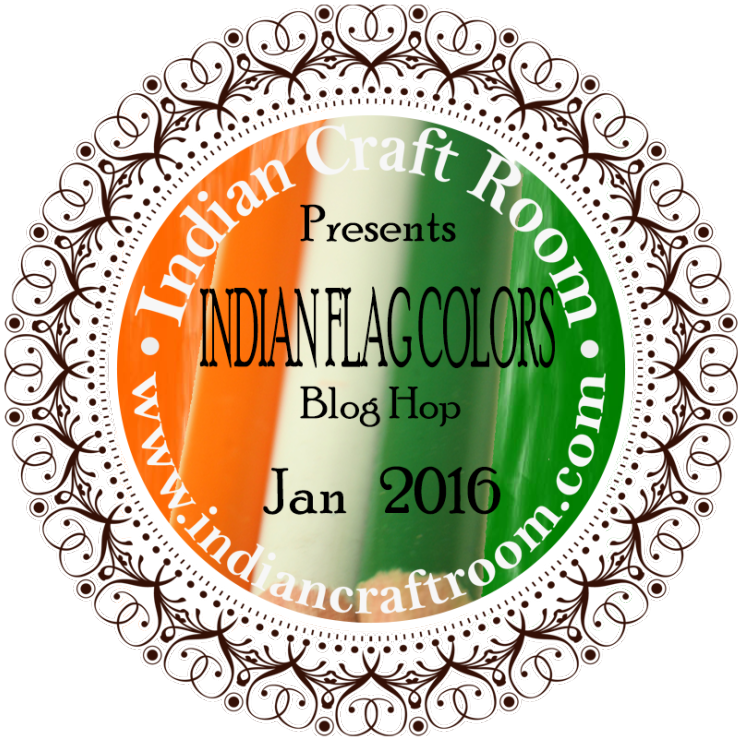 Icr ~ Indian Flag Colors Twist ~ Blog Hop Jan - Circle (750x823), Png Download