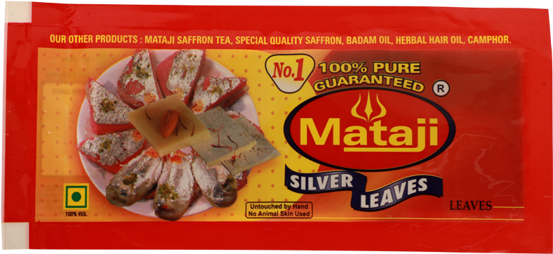 Silver Leaves - Saffron Tea (853x1066), Png Download