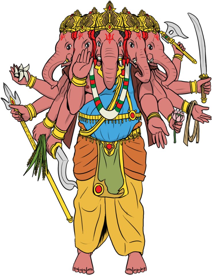 Pin By Milind Patel On Devian Art - Ganesha (774x1032), Png Download