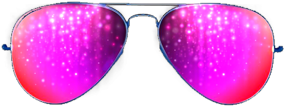 Sunglasses Sticker - Lavender (962x416), Png Download