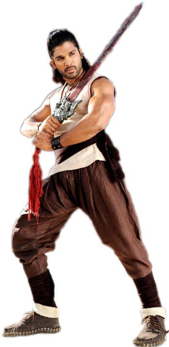 Badrinath Is A Malayalam Action Film Directed By V - Allu Arjun In Images Png (350x716), Png Download