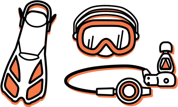 Scuba - Snorkeling (864x504), Png Download