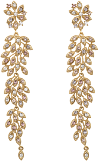 Lily And Rose - Lily And Rose Laurel Crystal Earrings (600x600), Png Download