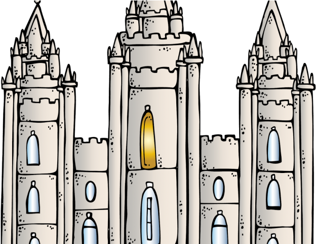 Temple Clipart Mormon Temple - Salt Lake Temple Png (640x480), Png Download