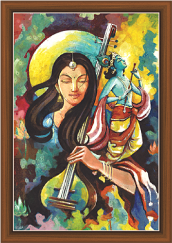 Graphic Library Library Mira Paintings Rk Art Pinterest - Krishna (500x500), Png Download