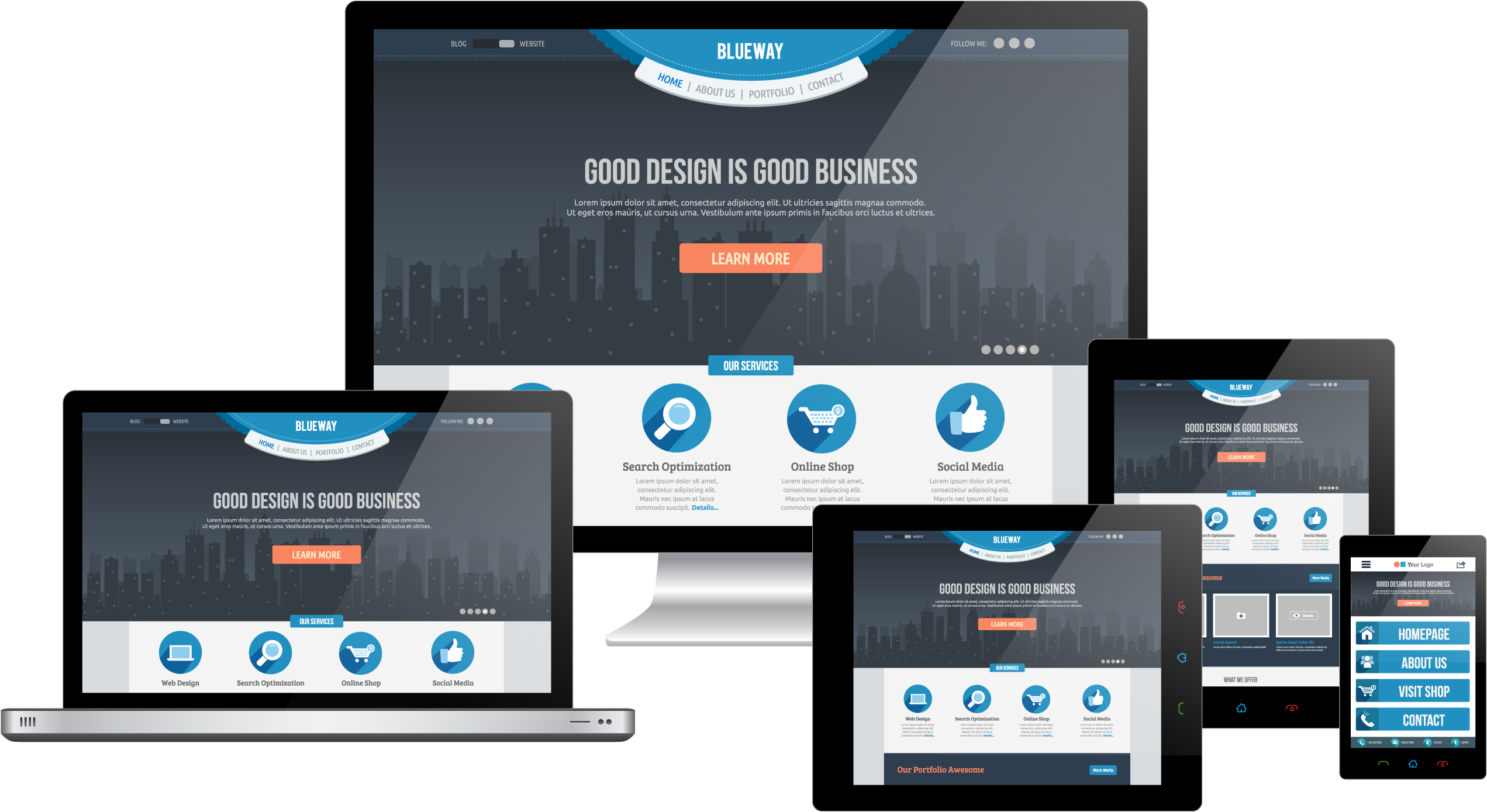 Optimized Responsive Design - Responsive Web Design Jpg (3000x1420), Png Download