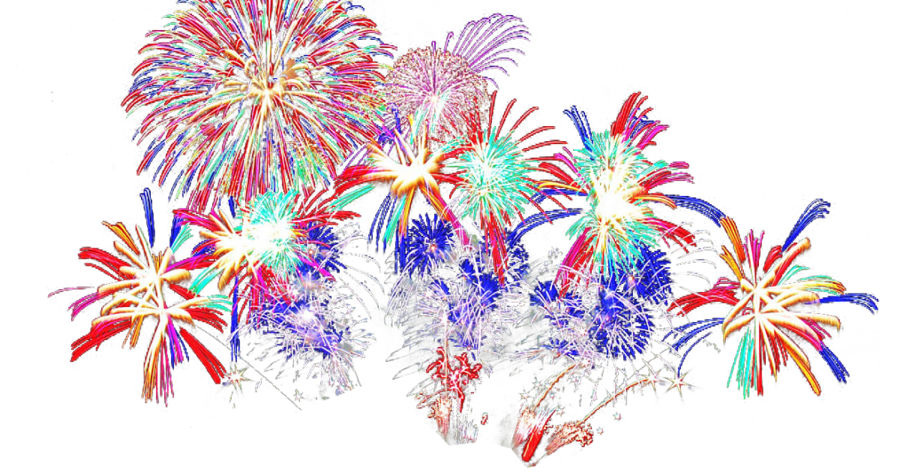Clipart Resolution 1200*630 - Transparent Fireworks (900x473), Png Download
