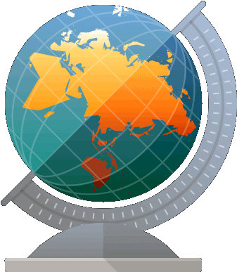 Globe Icon - World Map (400x400), Png Download