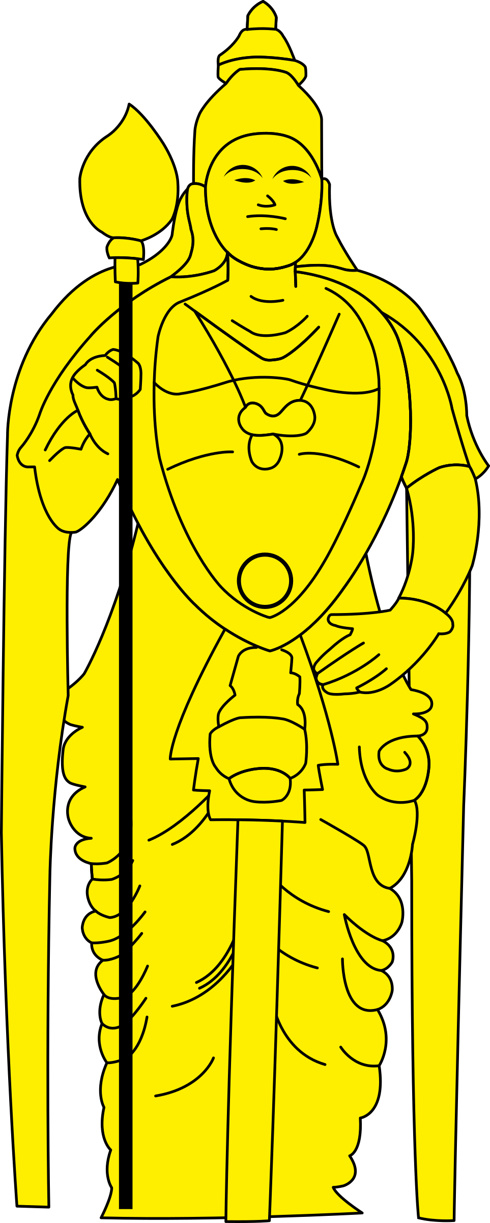 This Free Icons Png Design Of Batu Caves Lord Murugan (963x2400), Png Download