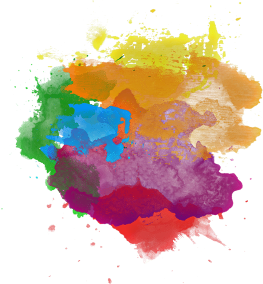 Paint Colors Painting Watercolor - Color Splash Transparent (1024x1024), Png Download