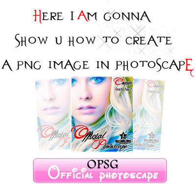 To Create A Png Image In Photoscape U Have To Save - Photography (400x400), Png Download