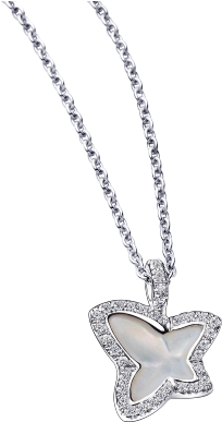 Pendentif Tellement Sublime Mon Amour, Or Blanc, Nacre, - Pendentif Soleil Haute Joaillerie (500x500), Png Download