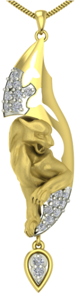 3d Animal Pendant - Jewellery (600x600), Png Download