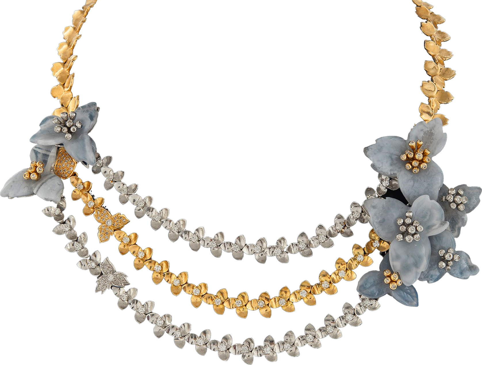 Roses Of Love - Rubies Beads Chains Models (1676x1270), Png Download