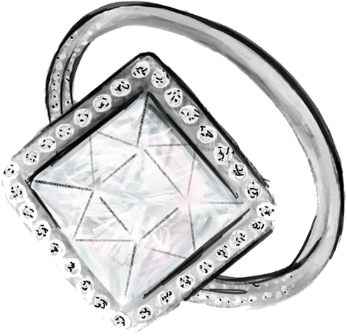 From Show-stopping Engagement Rings And Bespoke Wedding - Engagement Ring (488x473), Png Download