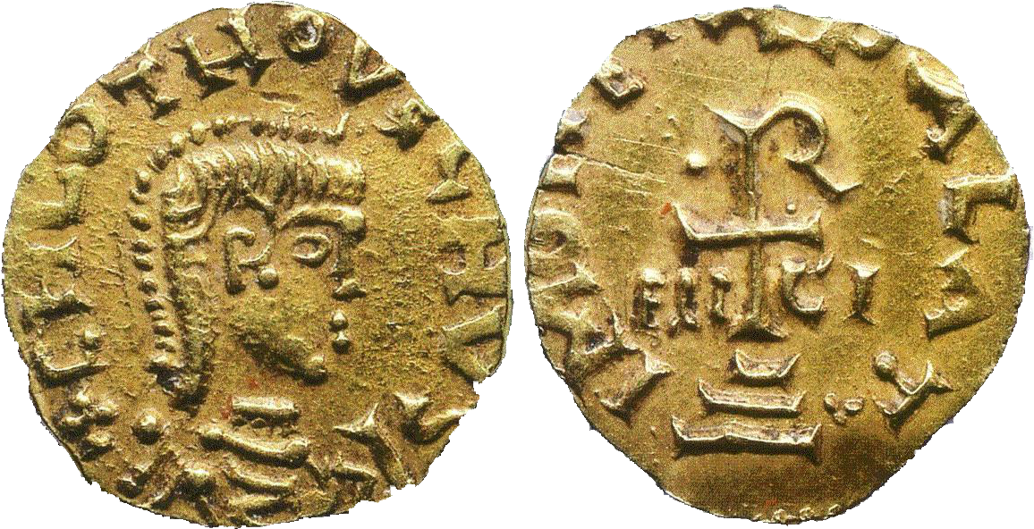 Clovis Ii Coin (1163x600), Png Download