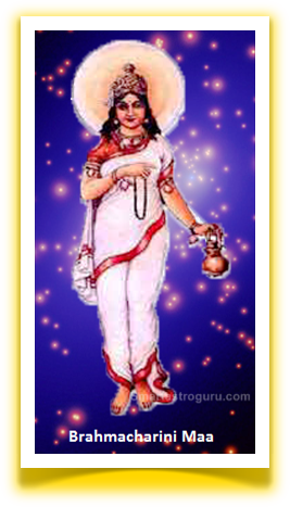 Brahmacharini Is The Form Of Second Durga Godess Out - Maa Brahmacharini (267x467), Png Download