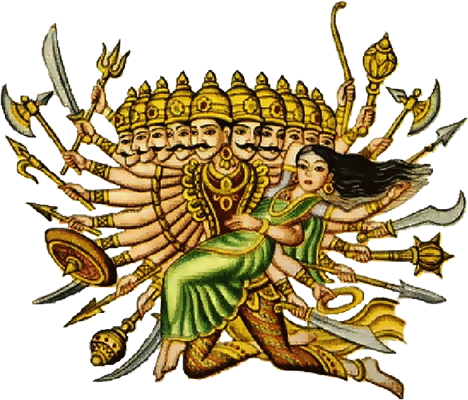 Ravan - Sita Ravana (468x400), Png Download