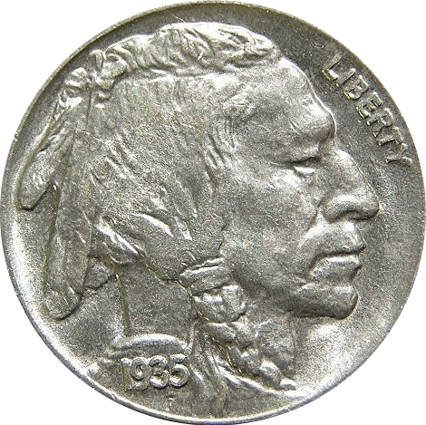 Indian Head Buffalo Obverse - Buffalo Nickel Mousepad (470x469), Png Download