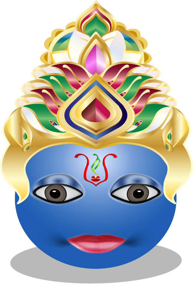 Vishnu - Emoticon (678x1000), Png Download