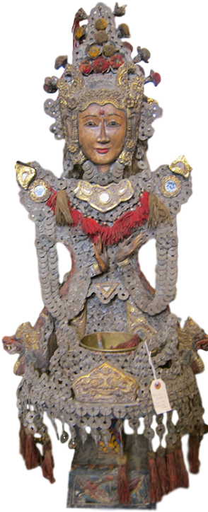 Small Recycled Absolut Vodka Bottles - Bronze Sculpture (300x745), Png Download