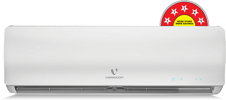 Wv 1 Ton 5 Star Split Ac With 100% Copper Condenser - 5 Star Rating (744x348), Png Download