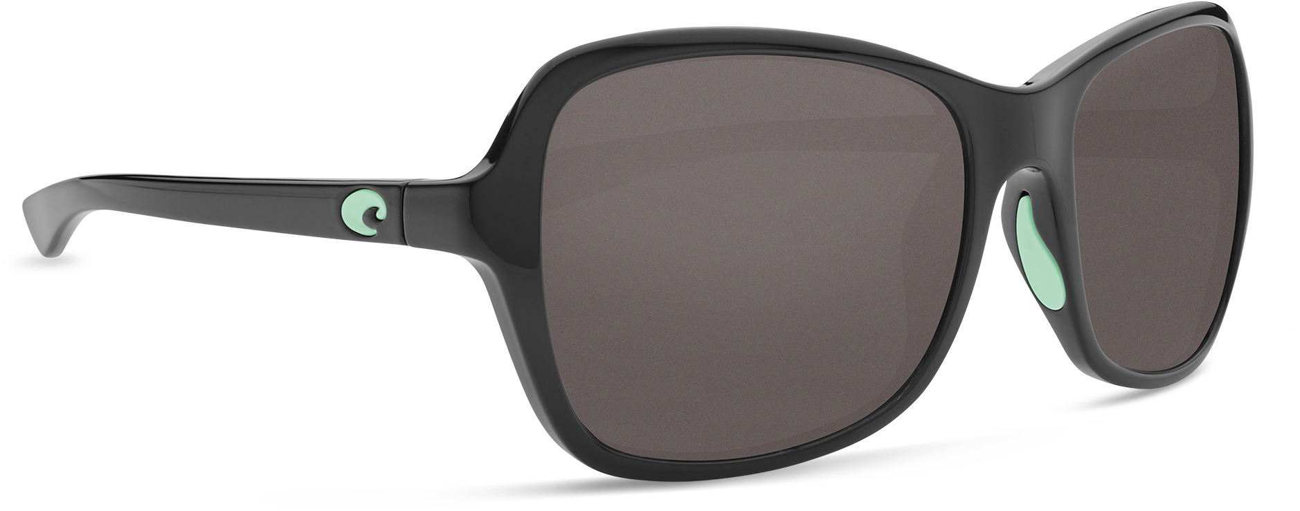 Costa Del Mar Kare Sunglasses In Shiny Black Mint Logo, - Sunglasses (2000x1000), Png Download