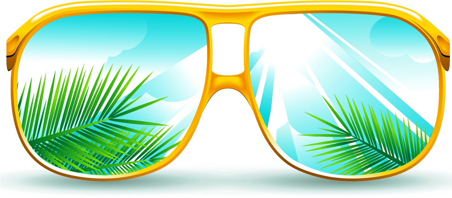 Sunglass For Girl Picture - Sunglasses Vector Png (1500x767), Png Download